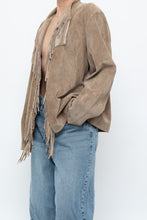 Load image into Gallery viewer, Vintage x Tan Suede Fringe Jacket (M-XL)