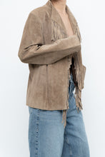 Load image into Gallery viewer, Vintage x Tan Suede Fringe Jacket (M-XL)