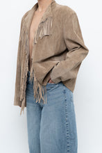 Load image into Gallery viewer, Vintage x Tan Suede Fringe Jacket (M-XL)