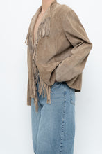 Load image into Gallery viewer, Vintage x Tan Suede Fringe Jacket (M-XL)