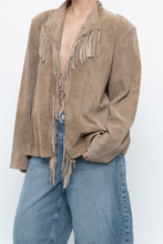 Load image into Gallery viewer, Vintage x Tan Suede Fringe Jacket (M-XL)