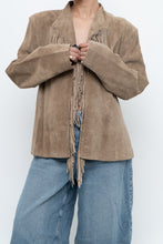 Load image into Gallery viewer, Vintage x Tan Suede Fringe Jacket (M-XL)