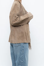 Load image into Gallery viewer, Vintage x Tan Suede Fringe Jacket (M-XL)