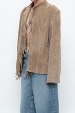 Load image into Gallery viewer, Vintage x Tan Suede Fringe Jacket (M-XL)