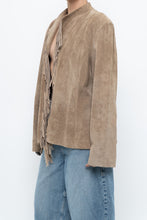 Load image into Gallery viewer, Vintage x Tan Suede Fringe Jacket (M-XL)