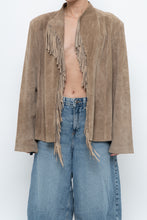 Load image into Gallery viewer, Vintage x Tan Suede Fringe Jacket (M-XL)