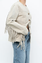Load image into Gallery viewer, Vintage x Beige Suede Buttoned Fringe Jacket (XS-M)