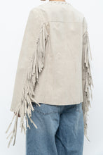 Load image into Gallery viewer, Vintage x Beige Suede Buttoned Fringe Jacket (XS-M)