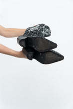 Load image into Gallery viewer, INC x Black, Silver Sequin Tall Cowboy Boots (8.5, 9W)