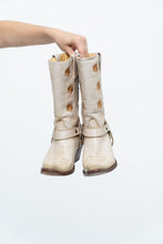 Load image into Gallery viewer, Vintage x RUDEL Cream Floral Butter Leather Cowboy Boots (6, 6.5W)