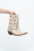 Load image into Gallery viewer, Vintage x RUDEL Cream Floral Butter Leather Cowboy Boots (6, 6.5W)