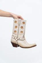 Load image into Gallery viewer, Vintage x RUDEL Cream Floral Butter Leather Cowboy Boots (6, 6.5W)