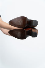 Load image into Gallery viewer, Vintage x IDYLLWIND Brown Embroidered &amp; Studded Cowboy Boot (7, 7.5W)