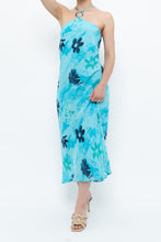 Load image into Gallery viewer, Vintage x Made in Korea x Bright Blue Floral Maxi Dress (S, M)
