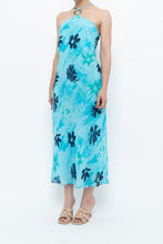 Load image into Gallery viewer, Vintage x Made in Korea x Bright Blue Floral Maxi Dress (S, M)