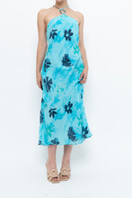 Load image into Gallery viewer, Vintage x Made in Korea x Bright Blue Floral Maxi Dress (S, M)