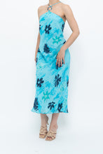 Load image into Gallery viewer, Vintage x Made in Korea x Bright Blue Floral Maxi Dress (S, M)