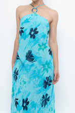 Load image into Gallery viewer, Vintage x Made in Korea x Bright Blue Floral Maxi Dress (S, M)