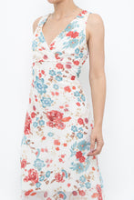 Load image into Gallery viewer, Vintage x White Floral Midi Dress (M)