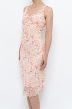 Load image into Gallery viewer, Vintage x Cream Floral Midi Dress (S)