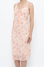 Load image into Gallery viewer, Vintage x Cream Floral Midi Dress (S)