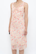 Load image into Gallery viewer, Vintage x Cream Floral Midi Dress (S)
