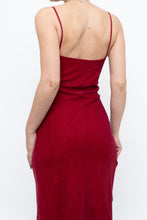 Load image into Gallery viewer, Vintage x Made in Canada x Pink, Red Irridescent Midi Dress (M)