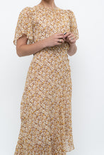 Load image into Gallery viewer, ASTR THE LABEL x Yellow Floral Flowy Midi Dress (S)