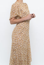 Load image into Gallery viewer, ASTR THE LABEL x Yellow Floral Flowy Midi Dress (S)