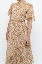 Load image into Gallery viewer, ASTR THE LABEL x Yellow Floral Flowy Midi Dress (S)