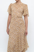 Load image into Gallery viewer, ASTR THE LABEL x Yellow Floral Flowy Midi Dress (S)