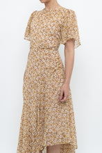 Load image into Gallery viewer, ASTR THE LABEL x Yellow Floral Flowy Midi Dress (S)