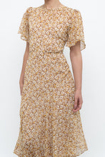 Load image into Gallery viewer, ASTR THE LABEL x Yellow Floral Flowy Midi Dress (S)