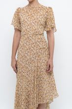 Load image into Gallery viewer, ASTR THE LABEL x Yellow Floral Flowy Midi Dress (S)