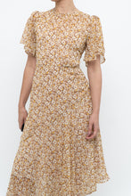 Load image into Gallery viewer, ASTR THE LABEL x Yellow Floral Flowy Midi Dress (S)