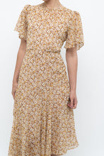 Load image into Gallery viewer, ASTR THE LABEL x Yellow Floral Flowy Midi Dress (S)