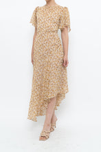 Load image into Gallery viewer, ASTR THE LABEL x Yellow Floral Flowy Midi Dress (S)