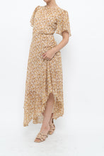 Load image into Gallery viewer, ASTR THE LABEL x Yellow Floral Flowy Midi Dress (S)