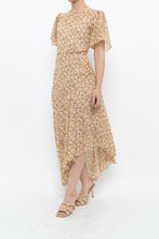 Load image into Gallery viewer, ASTR THE LABEL x Yellow Floral Flowy Midi Dress (S)