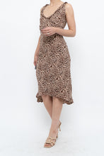 Load image into Gallery viewer, Vintage x Made in India x Animal Print Midi Dress (S, M)
