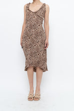 Load image into Gallery viewer, Vintage x Made in India x Animal Print Midi Dress (S, M)