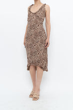 Load image into Gallery viewer, Vintage x Made in India x Animal Print Midi Dress (S, M)