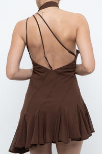 Modern x Brown Panelled Mini Dress (S, M)