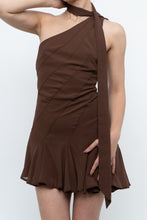 Load image into Gallery viewer, Modern x Brown Panelled Mini Dress (S, M)