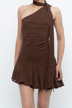 Load image into Gallery viewer, Modern x Brown Panelled Mini Dress (S, M)