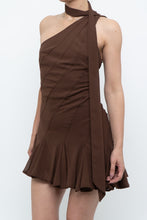Load image into Gallery viewer, Modern x Brown Panelled Mini Dress (S, M)