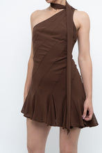 Load image into Gallery viewer, Modern x Brown Panelled Mini Dress (S, M)