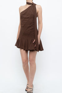 Modern x Brown Panelled Mini Dress (S, M)