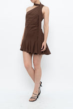 Load image into Gallery viewer, Modern x Brown Panelled Mini Dress (S, M)