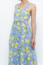 Load image into Gallery viewer, Modern x Made in Italy x Linen, Cotton-blend Lemon Patterned Maxi Dress (M, L)